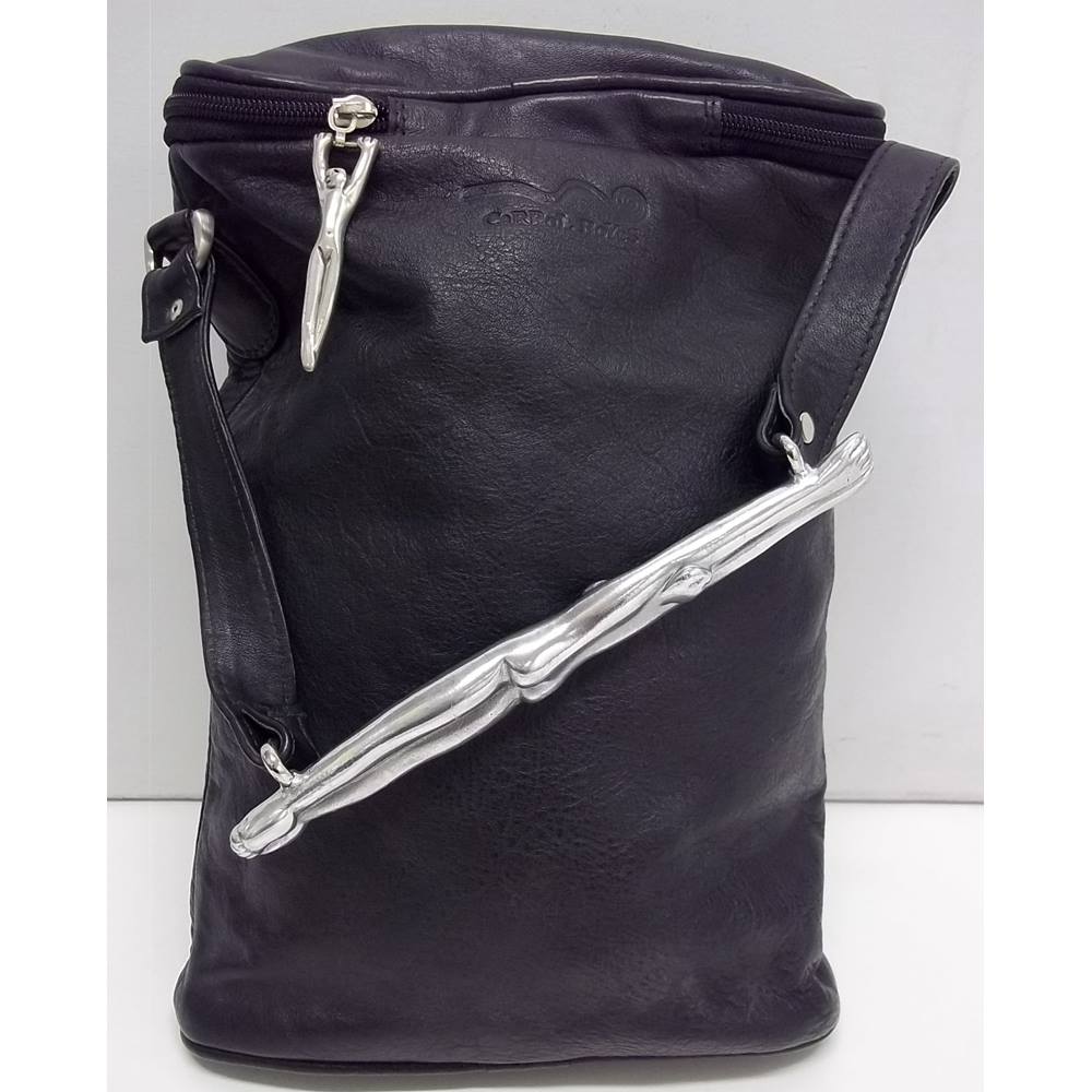 Carrol Boyes` Art - Black Leather and Pewter - Wine Bag | Oxfam GB ...