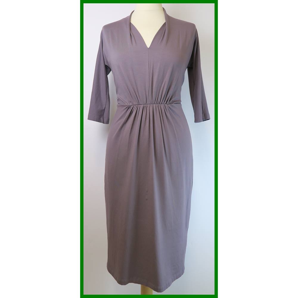 Taupe Knee Length Dress
