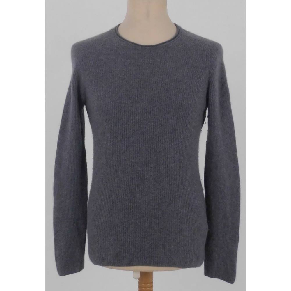 Zara Size L Slate Grey Cashmere Jumper | Oxfam GB | Oxfam’s Online Shop