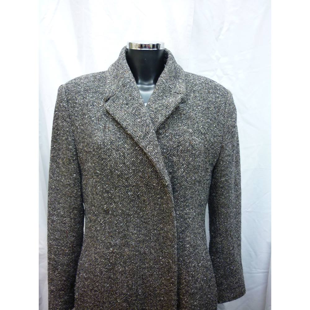 Laura Ashley Large Tweed style coat black/grey Laura Ashley - Size: L ...