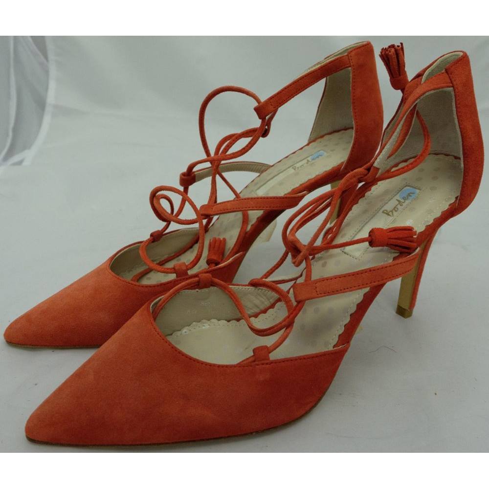 Brand New - Boden - Size 40 (UK 6.5) - Crimson Red- Suede - Stilettos ...