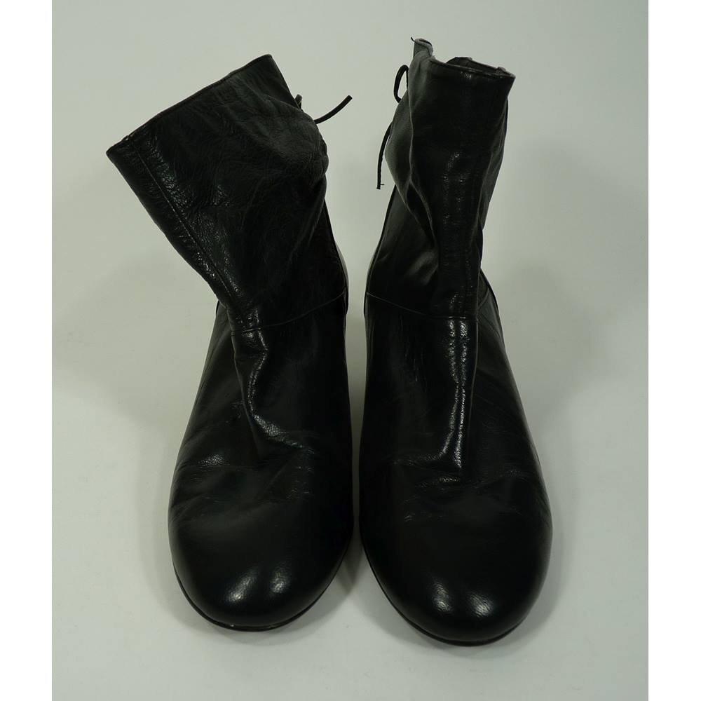 M&S Insolia Limited Collection leather boots - Black - Size 38.5(5.5 ...