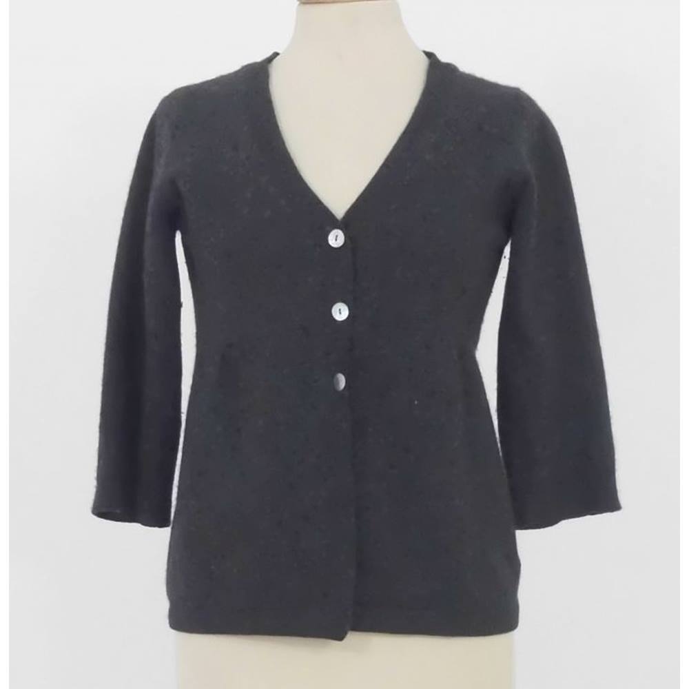 Florence and Fred Size 14 Grey Soft Pure Cashmere cardigan | Oxfam GB ...