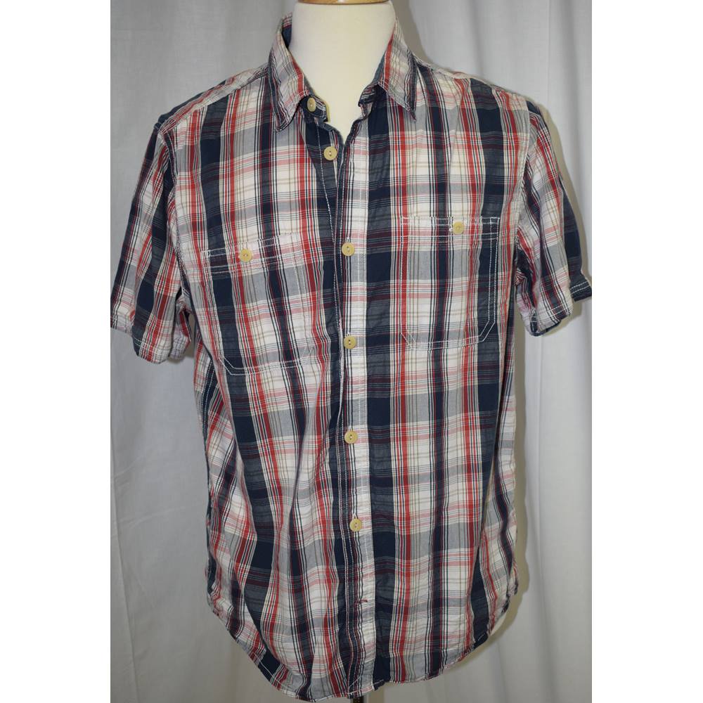 Fat Face Short sleeved checked shirt L | Oxfam GB | Oxfam’s Online Shop