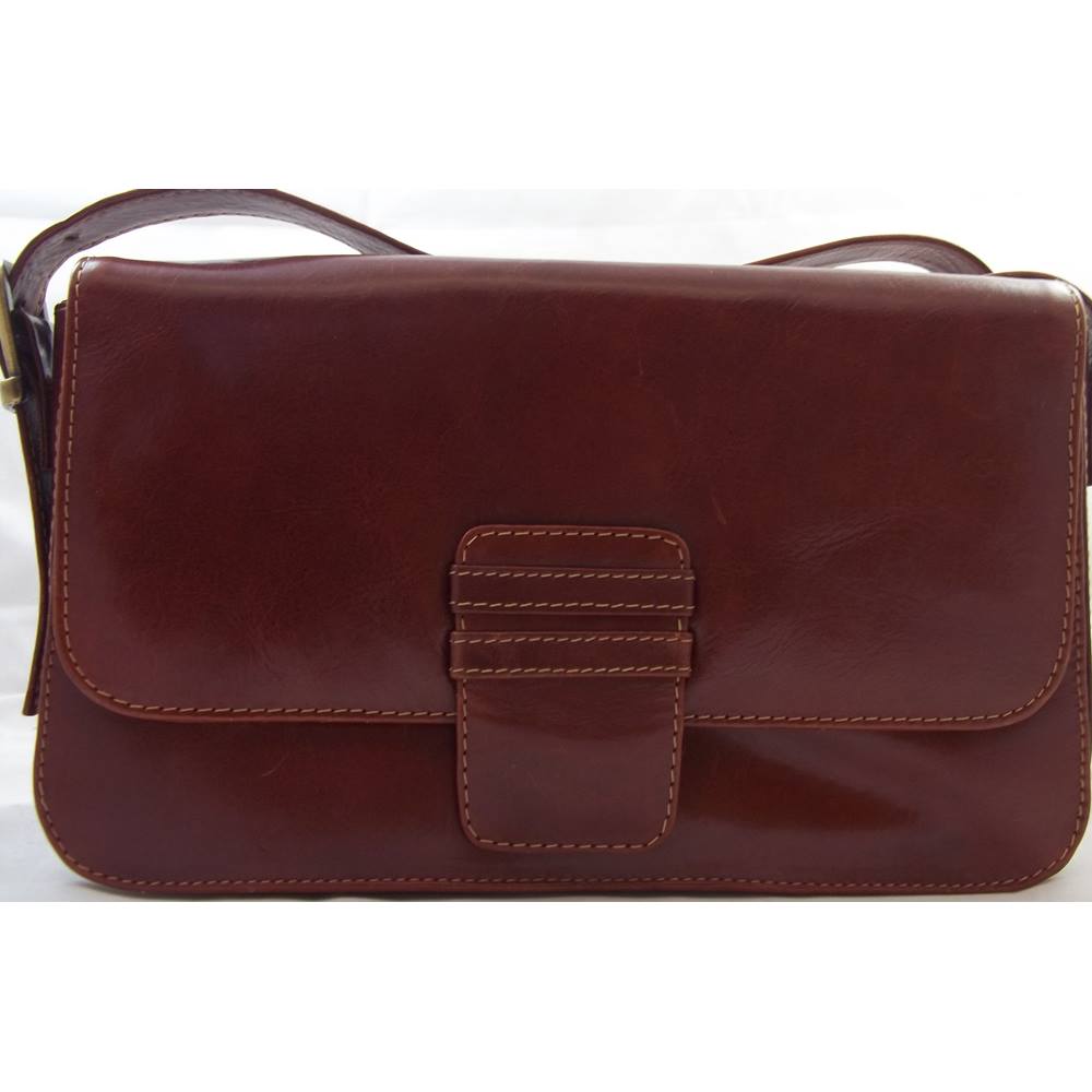Dents Brown Leather Handbag Dents - Size: M - Brown - Handbag | Oxfam ...