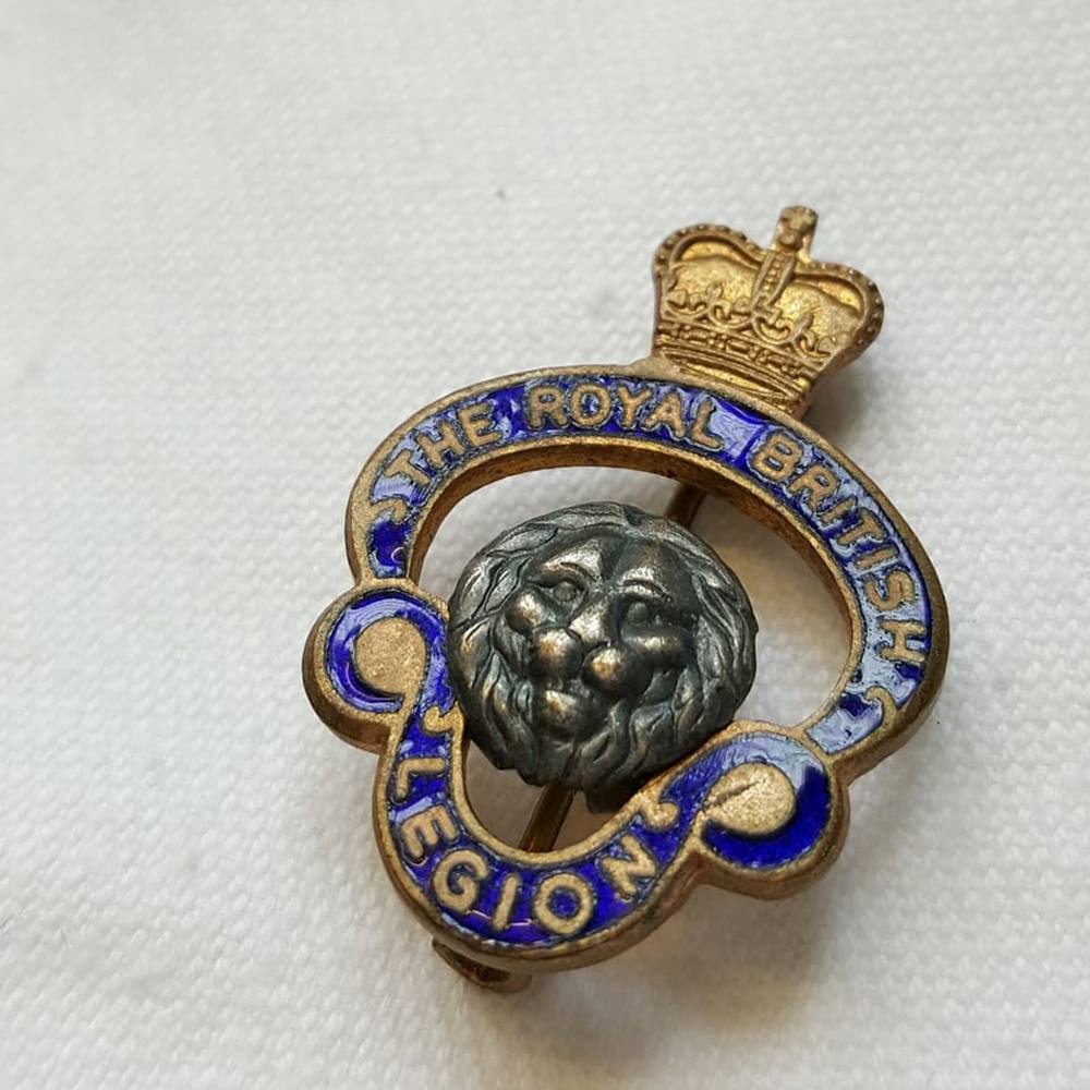 Vintage Royal British Legion Enamel Pin Badge Oxfam Gb Oxfams