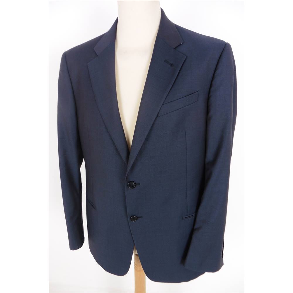 Aquascutum Size: 18, 41” chest, tailored fit Navy Blue Stylish Cashmere ...