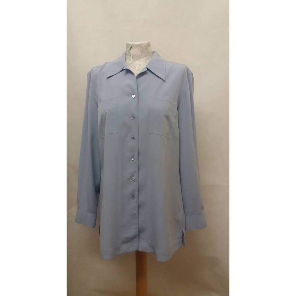 Jaeger - Size: 14 - Blue lady shirt | Oxfam GB | Oxfam’s Online Shop