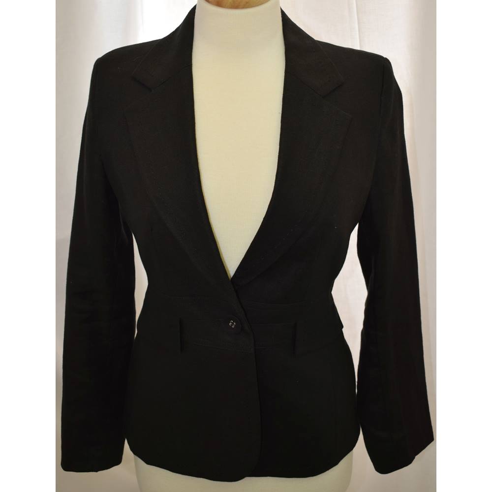 Next Petite Black Linen Jacket size 8 Next - Size: 8 - Black | Oxfam GB ...