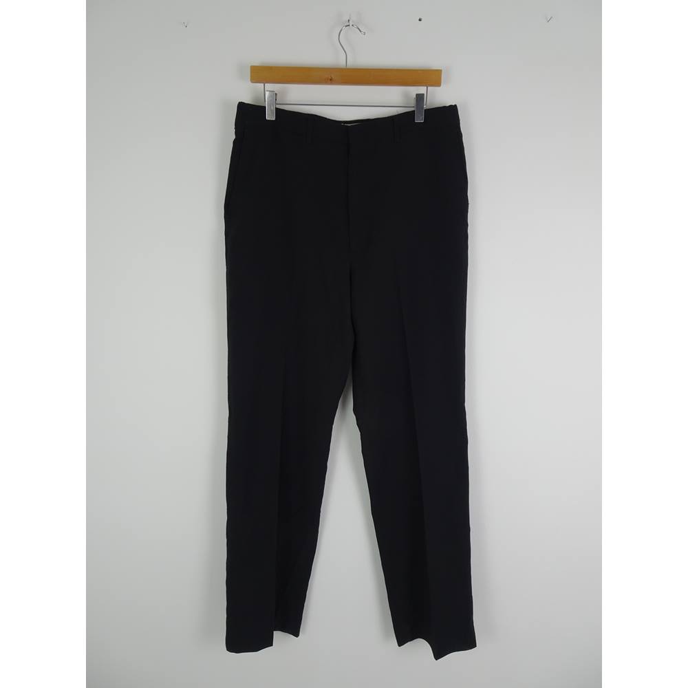 Vintage 1980s Unbranded Size: 34/34 - Black Trousers | Oxfam GB | Oxfam ...