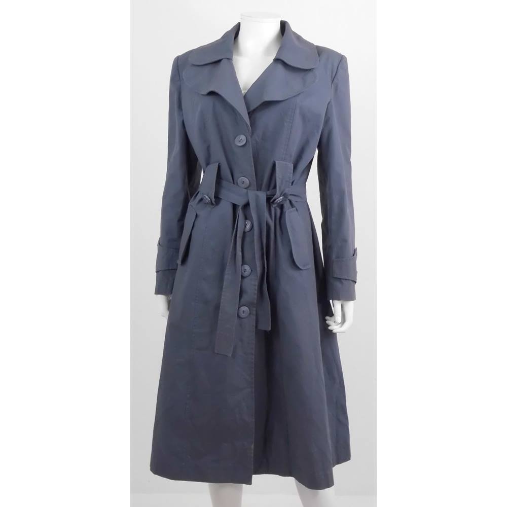 Option Size 18 Slate Grey Trench Coat | Oxfam GB | Oxfam’s Online Shop