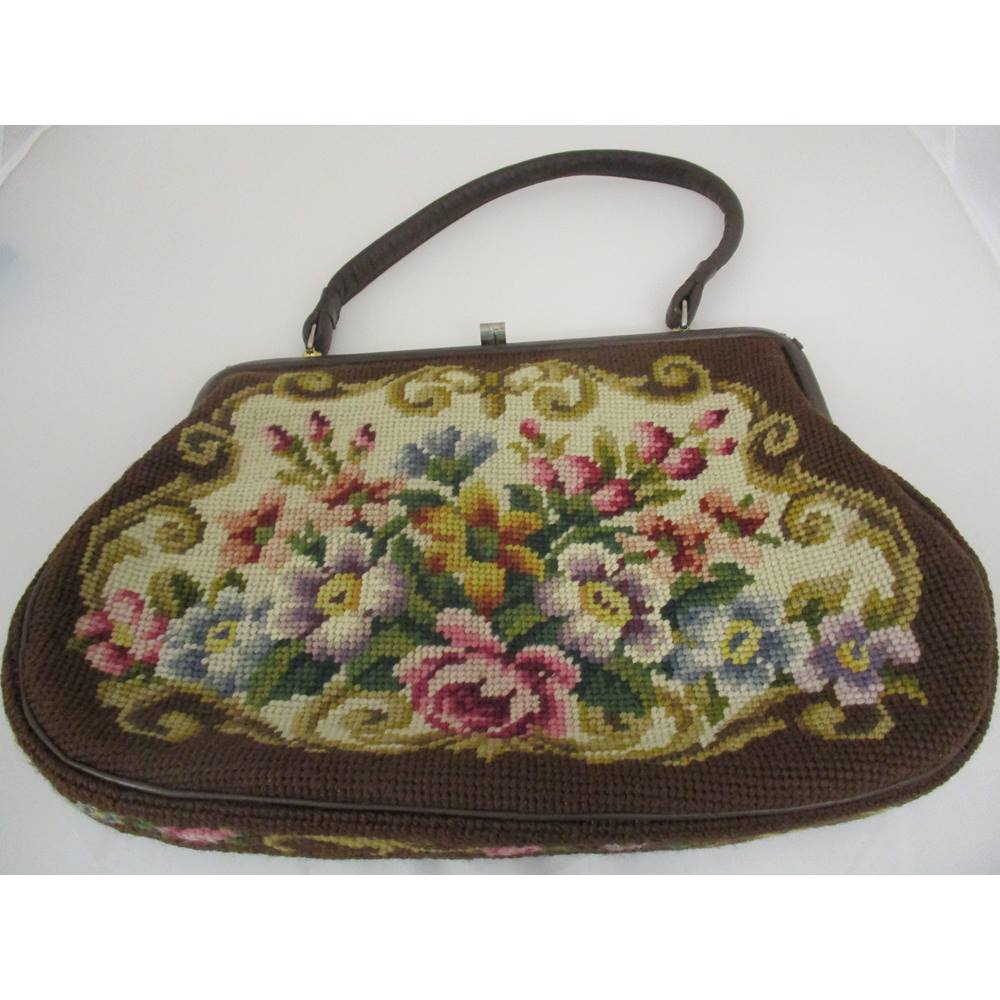 Vintage Tapestry and Leather Handbag | Oxfam GB | Oxfam’s Online Shop