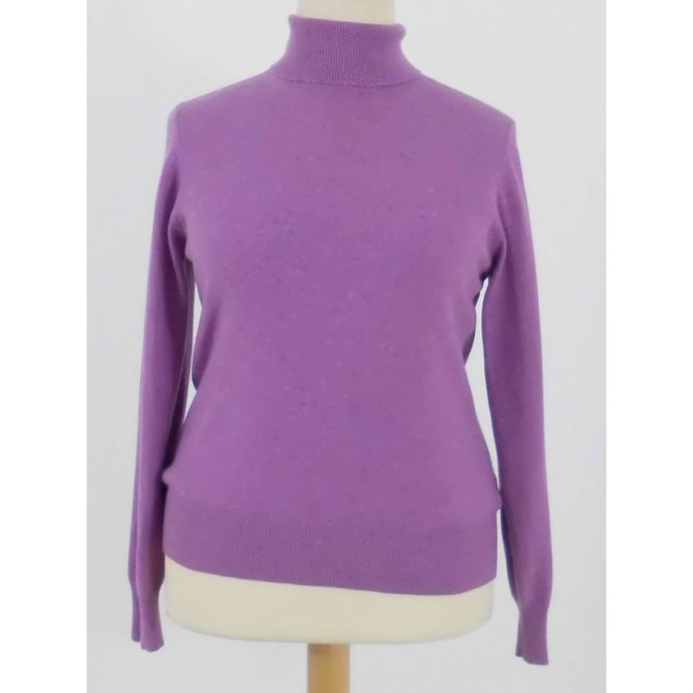 M&S - Size 14 - Pink roll-neck cashmere jumper | Oxfam GB | Oxfam’s ...