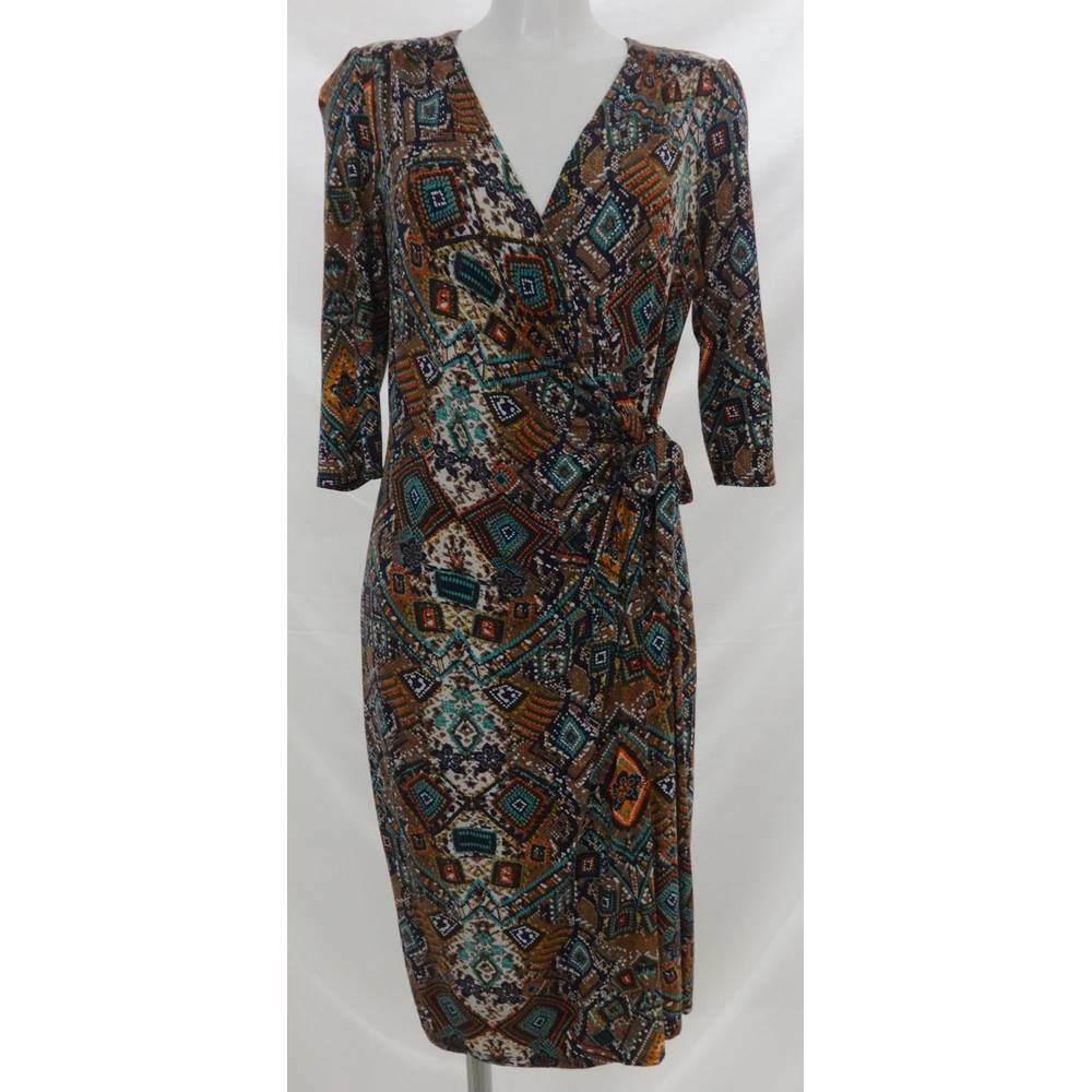 M&S Marks & Spencer - Size: 18 - Brown - Knee length dress | Oxfam GB ...