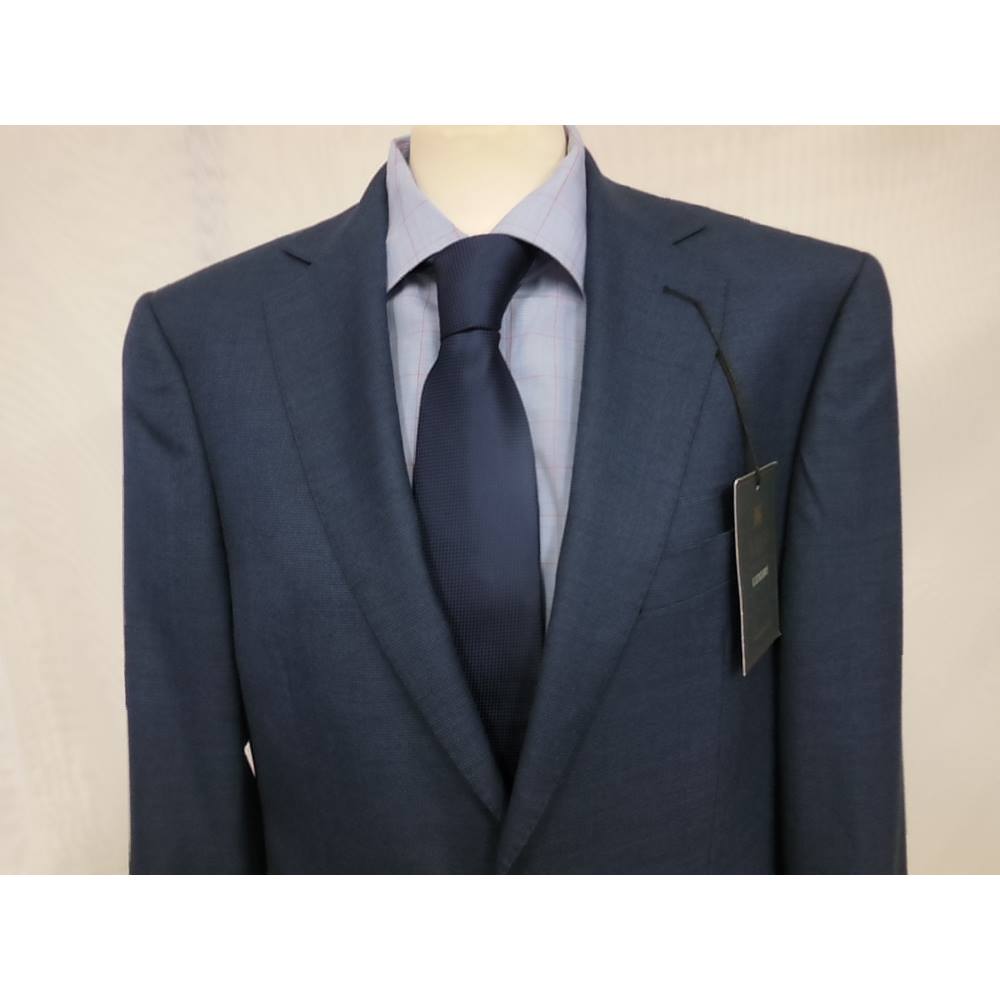 M&S Collection Luxury Men's Suit, Blue, 38