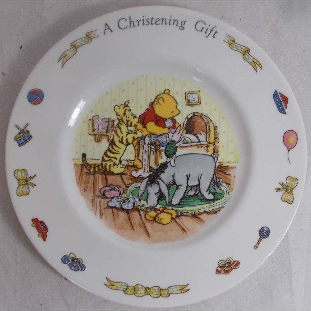Royal Doulton Winnie the Pooh A Christening Gift Plate | Oxfam GB ...