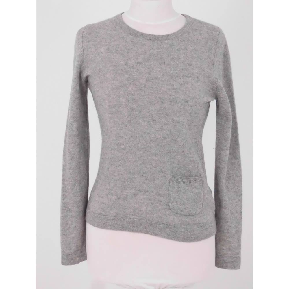 An Antoni and Alison Label Size M Uk 12 Grey Soft Pure Cashmere Jumper ...