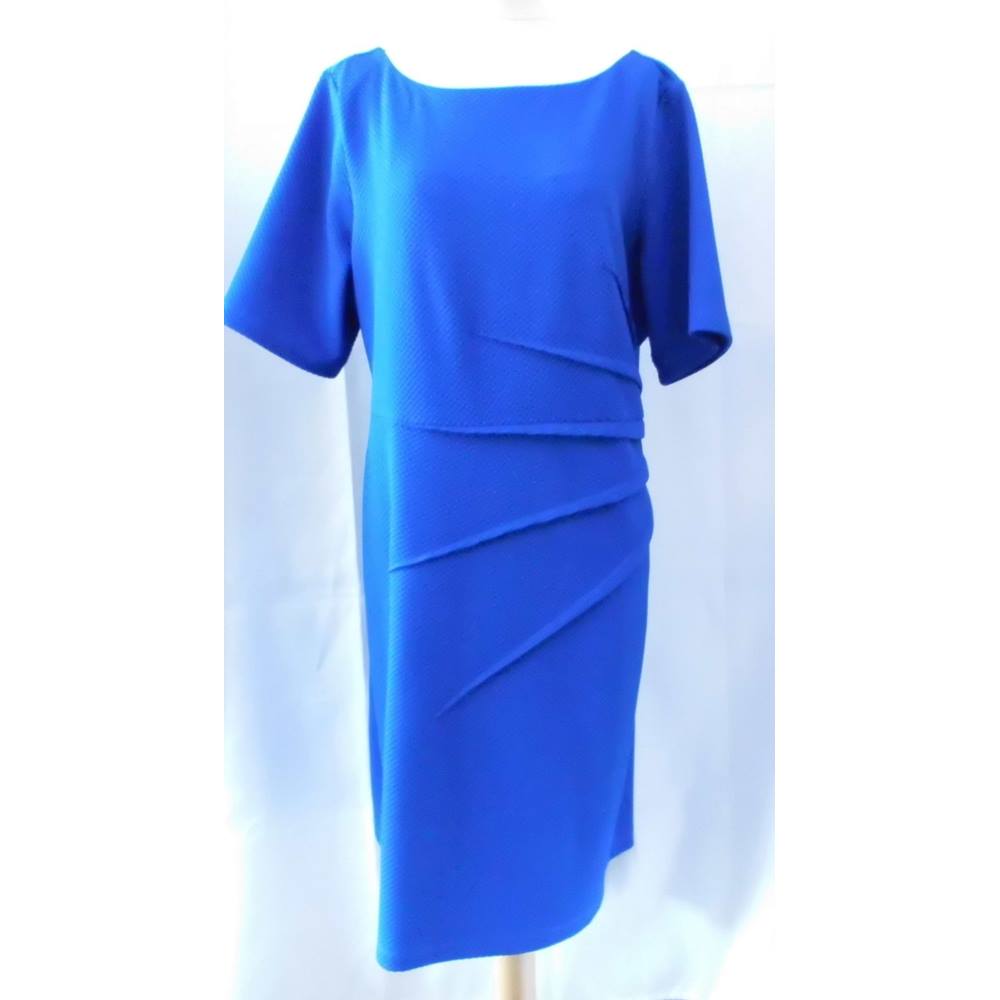 Short Dress M&S Marks & Spencer - Size: 22 - Blue - Cocktail dress ...