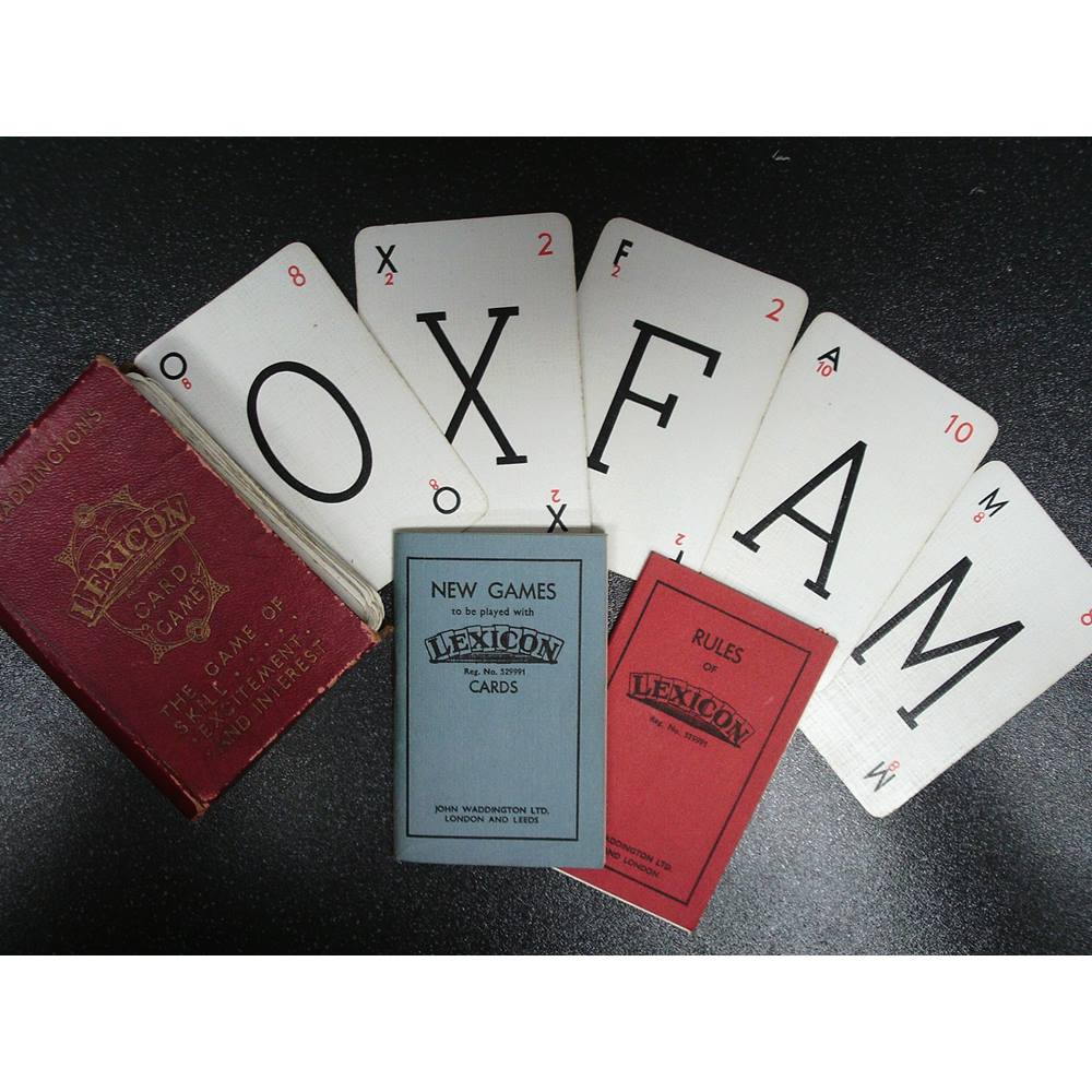 Waddingtons Lexicon (Vintage Card Game, 1935) | Oxfam GB | Oxfam’s ...