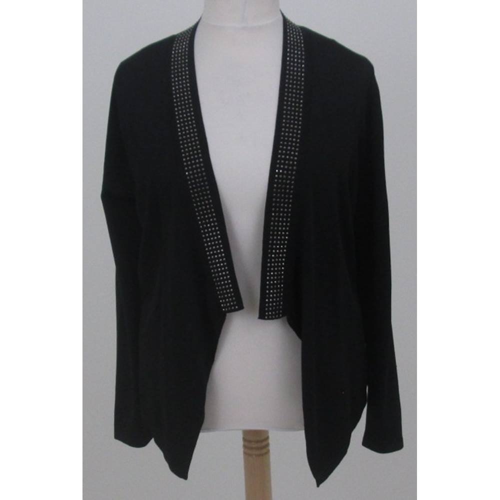 NWOT - M&S Collection - Size: 18 - Black collar stud cardigan | Oxfam ...