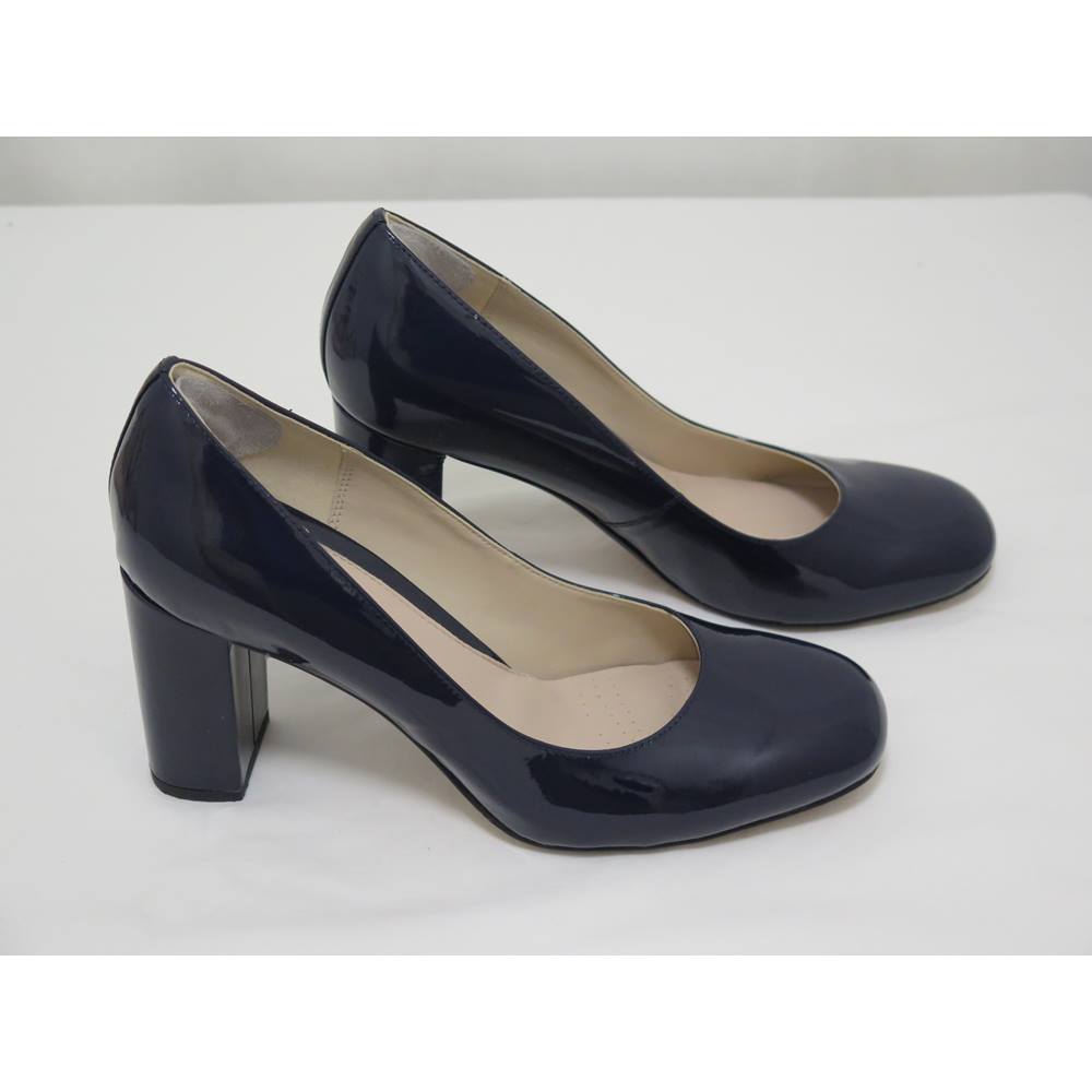 Clarks Narrative Size 7½ Navy Blue High Heeled Shoes | Oxfam GB | Oxfam ...