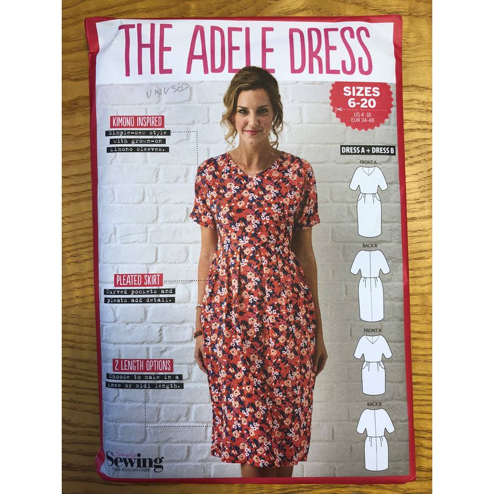 The Adele Dress Sewing Pattern, Simply Sewing Pink Oxfam GB Oxfam’s