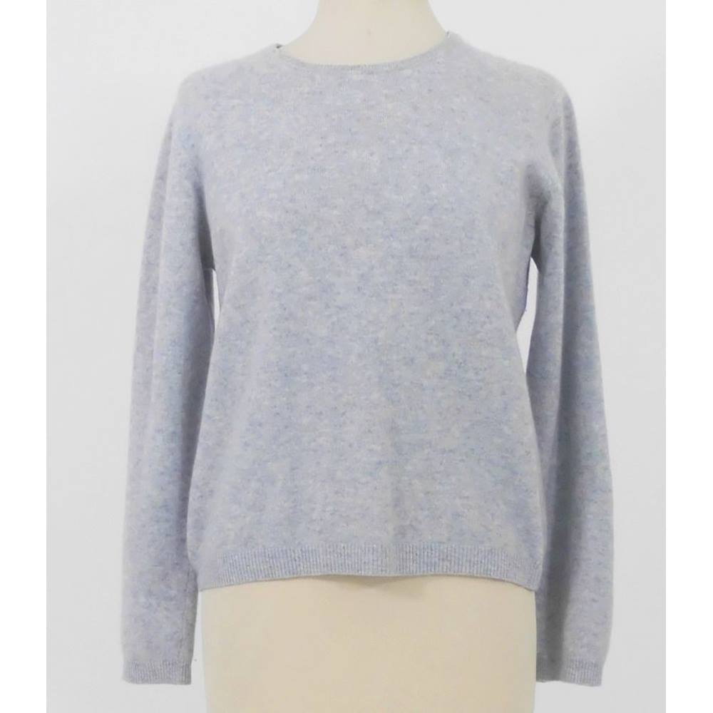 Edinburgh Woollen Mill size: M cloud grey soft pure cashmere jumper ...