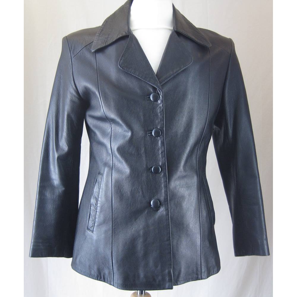 Vera Pelle leather women jacket Vera Pelle - Size: M - Black | Oxfam GB ...