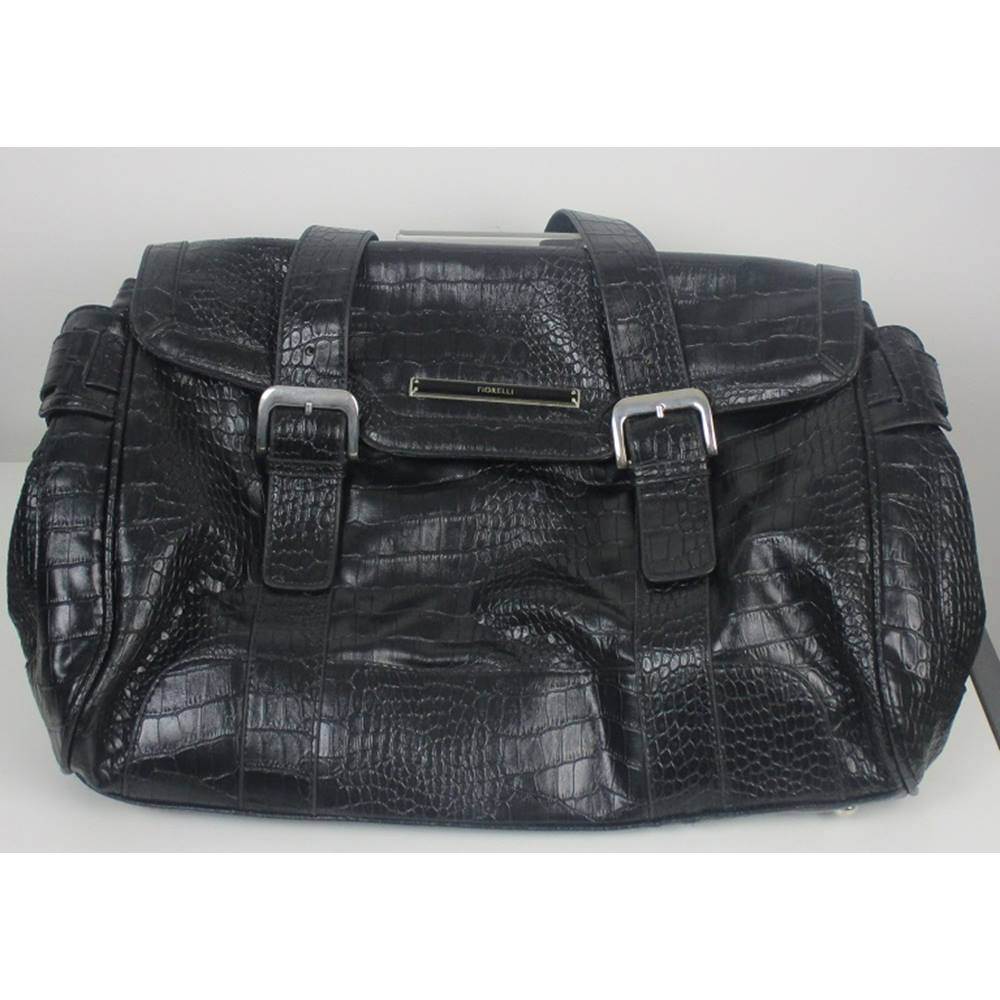 Fiorelli Black Leather Handbag Size L Fiorelli Black Leather Handbag Size L Loading Zoom