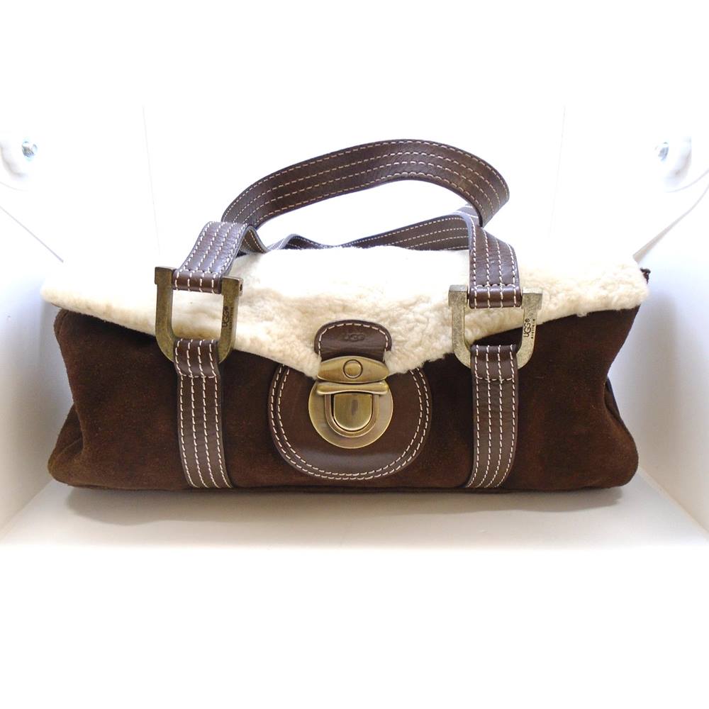 Ugg Australia - Brown Suede Leather Handbag | Oxfam GB | Oxfam’s Online Shop