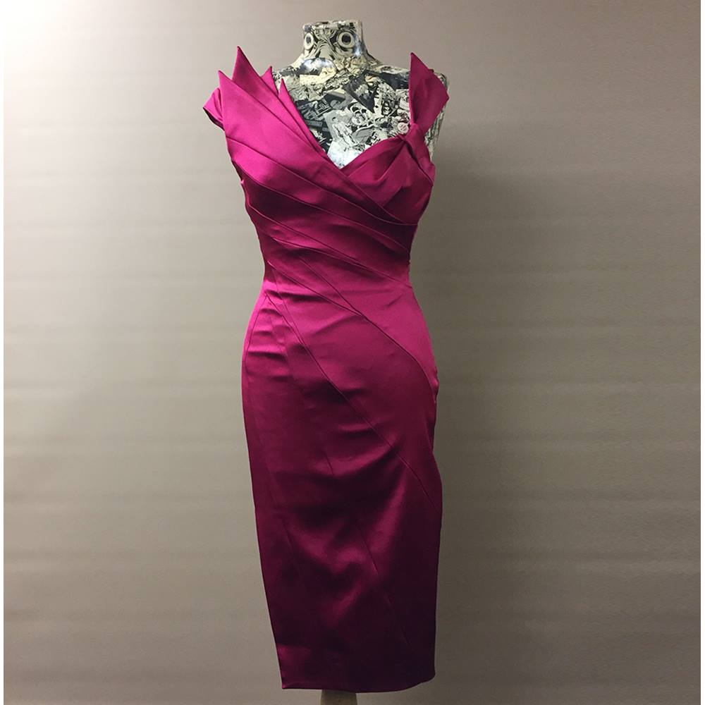 Karen Millen Pink Dress Karen Millen - Size: 8 - Pink - Evening dress ...