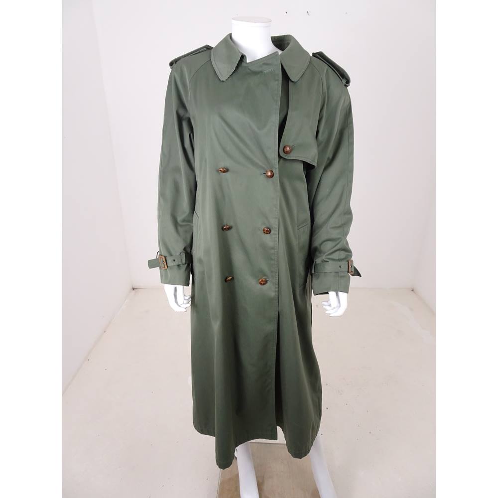 NuAge at Debenhams Size: 22 Khaki Green Trench Coat | Oxfam GB | Oxfam ...