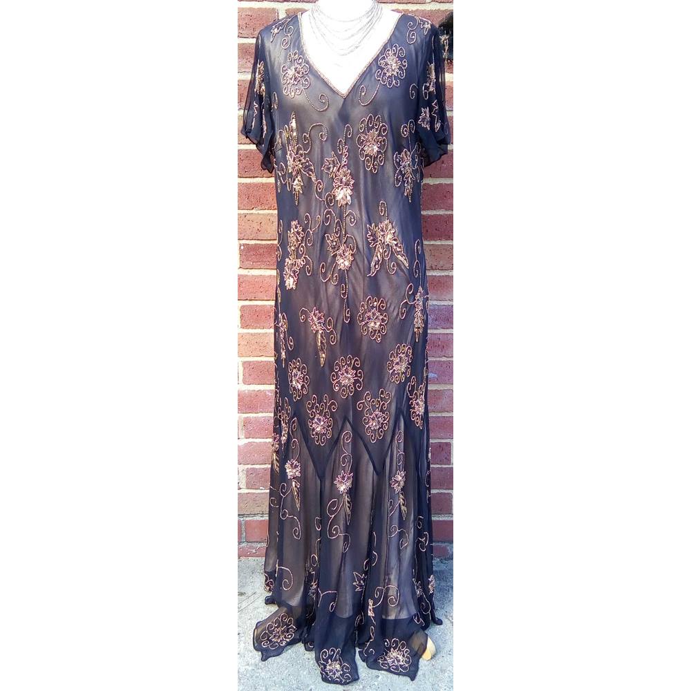 Jacques Vert Jacques Vert - Size: 18 - Brown - Evening dress | Oxfam GB ...