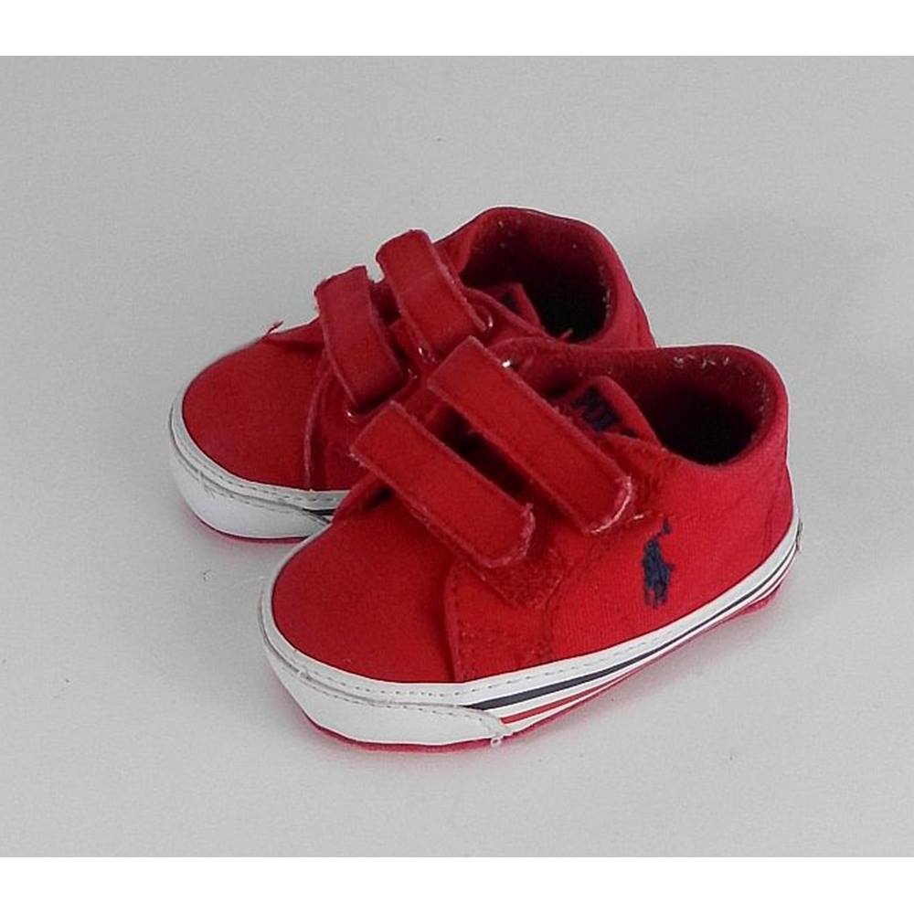 Ralph Lauren Size: Kids size 2 Red Velcro Trainers | Oxfam GB | Oxfam’s ...