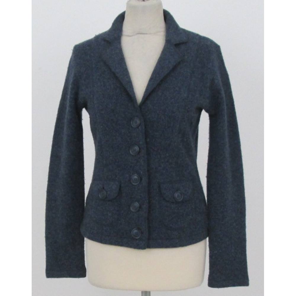 Laura Ashley - Size: 10 - Blue knitted jacket | Oxfam GB | Oxfam’s ...