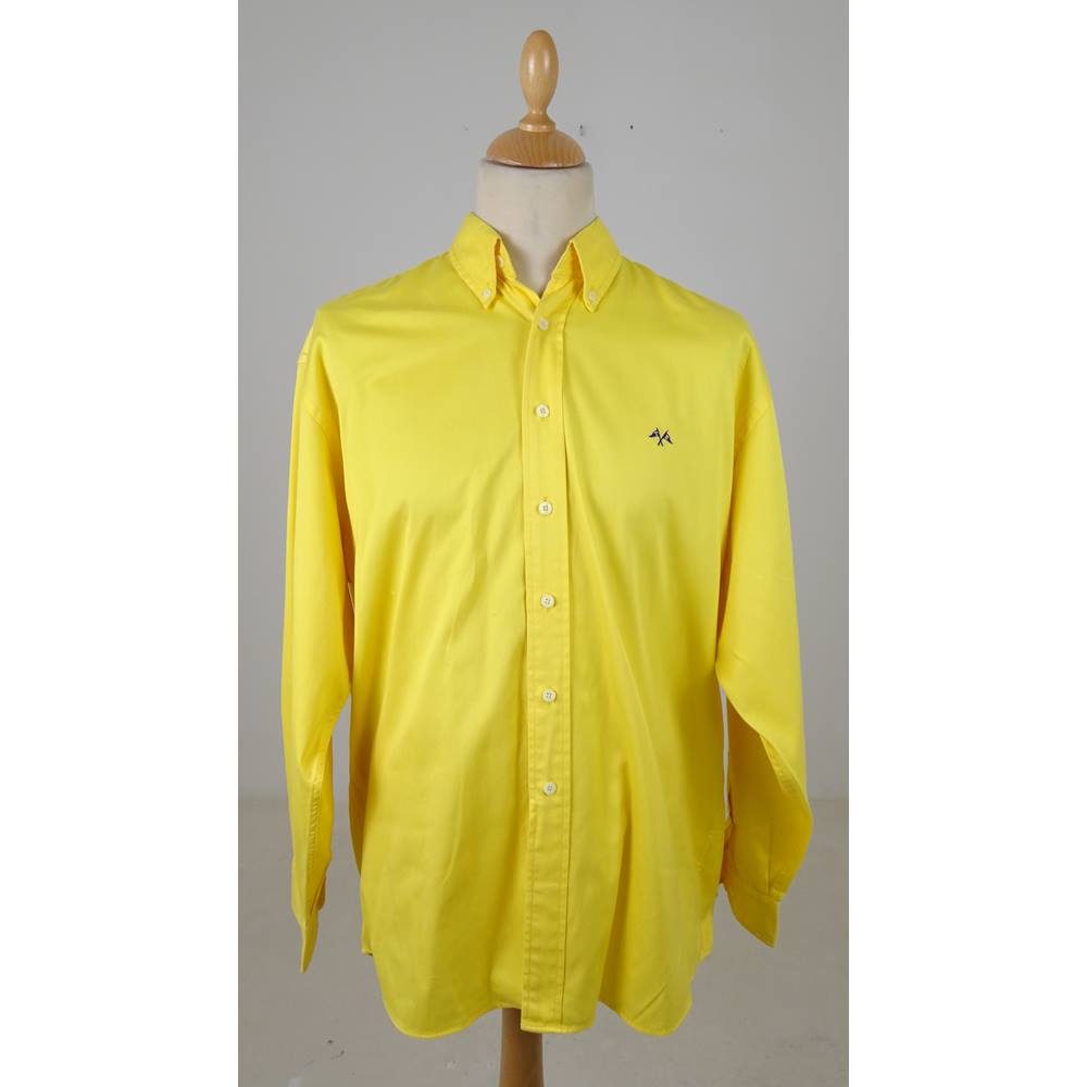 Thomas Burberry Size: L Canary Yellow Long sleeved Shirt | Oxfam GB ...