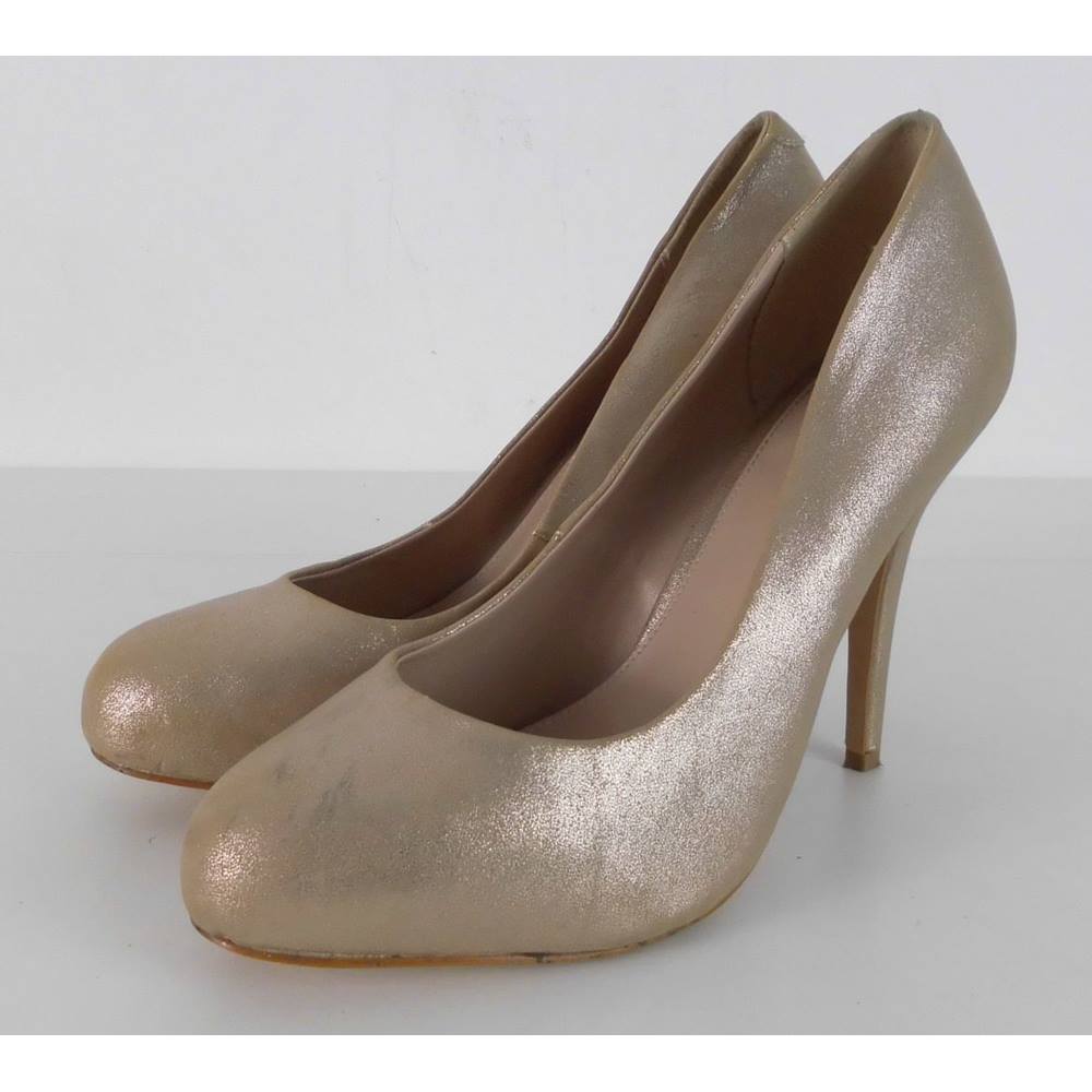 Carvela By Kurt Geiger Size 8 Shimmering Gold Heels | Oxfam GB | Oxfam ...