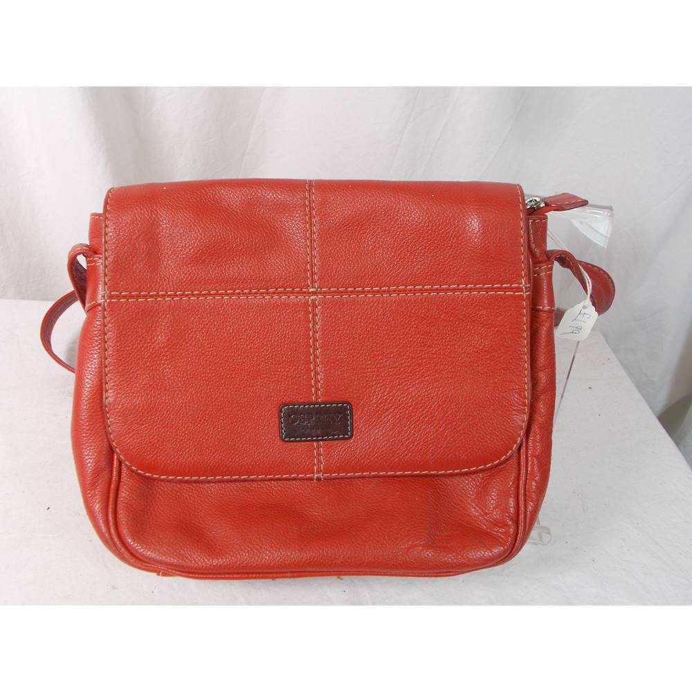 osprey red leather purse