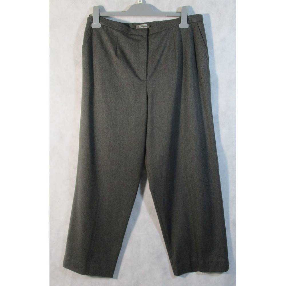 Grey straight leg trousers Eastex - Size: 38
