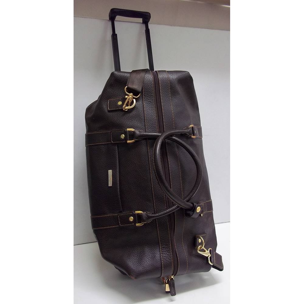 brooks brothers leather garment bag