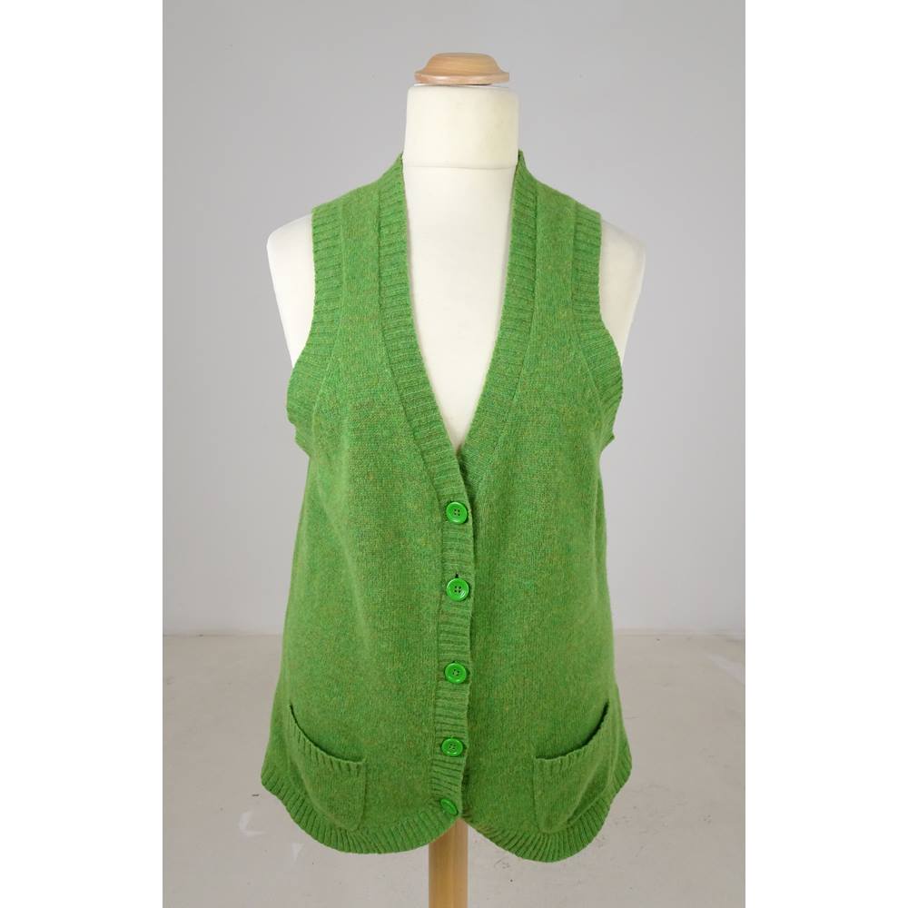 Boden Size 12 Apple Green Knitted Waistcoat | Oxfam GB | Oxfam’s Online ...