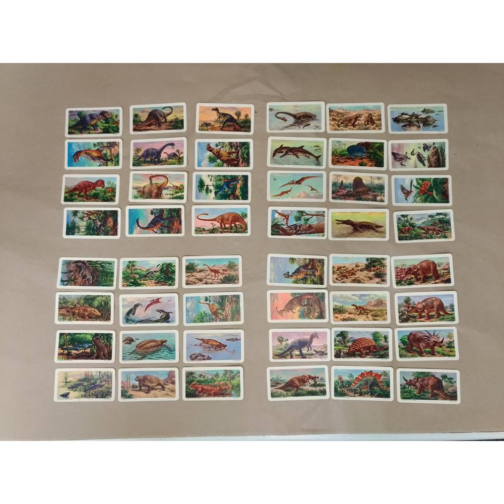 48 Brooke Bond Canada Limited Dinosaurs Tea Cards 1963 Full Set