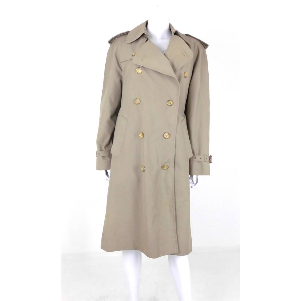 Dannimac size L Beige with Removable Lining Double Breasted Trench Coat ...