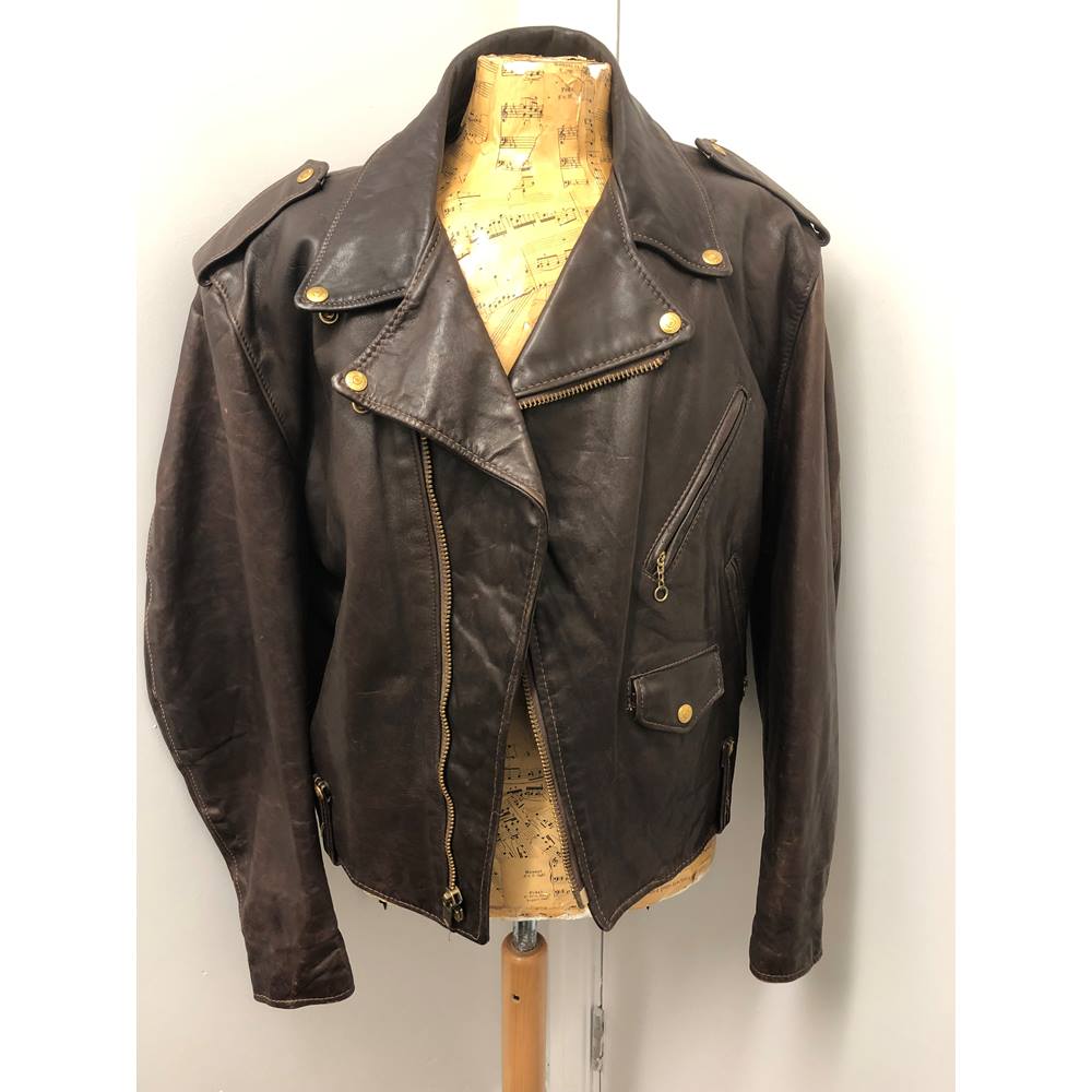 Vintage Perfecto By Schott Nyc Faux Fur Lined Leather Er Jacket Vintage Perfecto By Schott Nyc Faux Fur Lined Leather Er Jacket Size 50