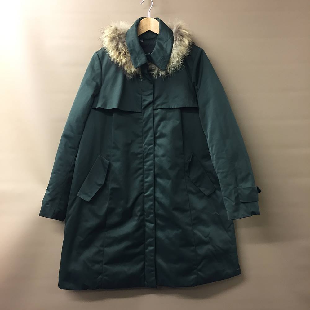 Maxmara Weekend Women's Dark Green Coat Maxmara Weekend - Size: 12 ...