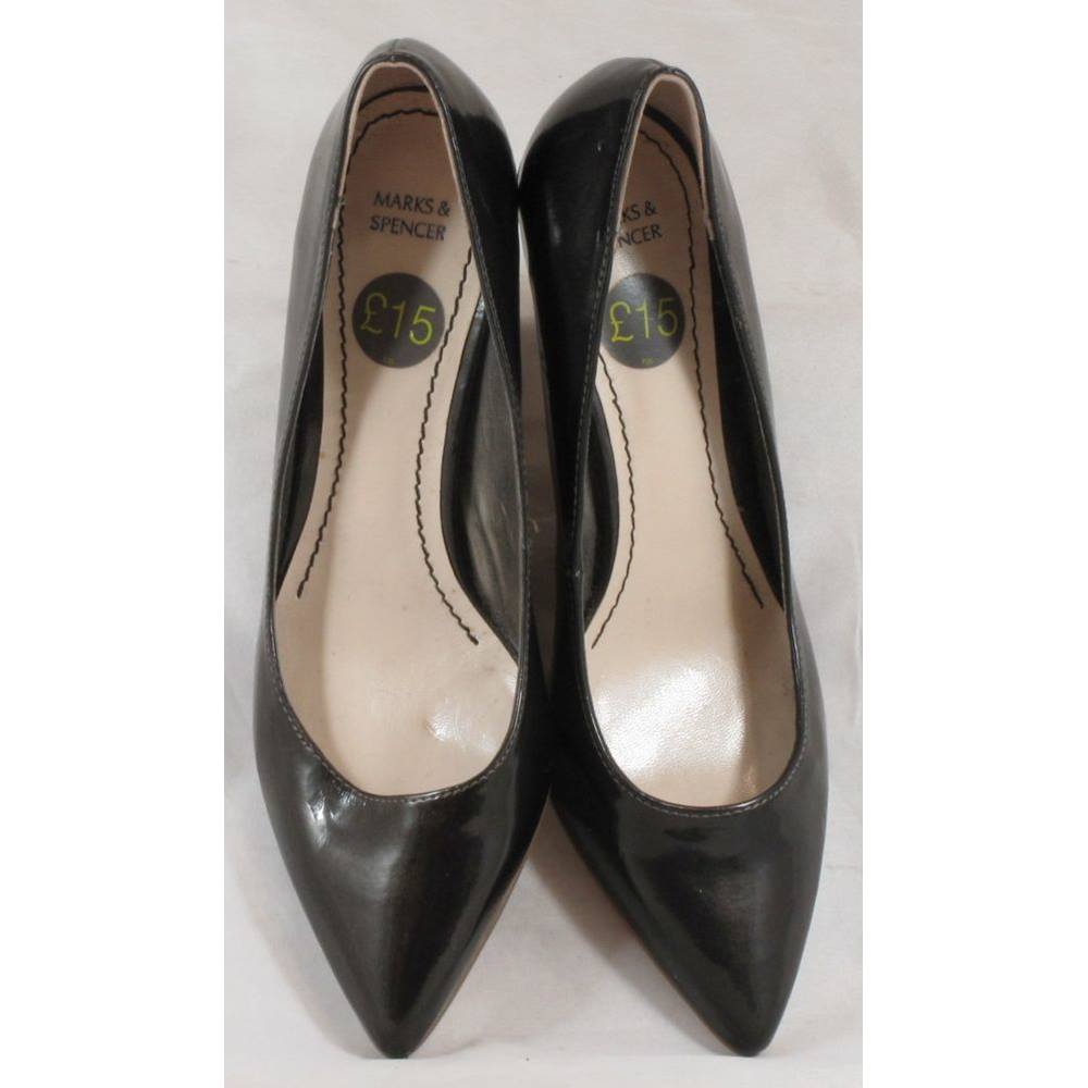 As new M&S size UK 5 dark bronze ladies heeled court shoes. | Oxfam GB ...