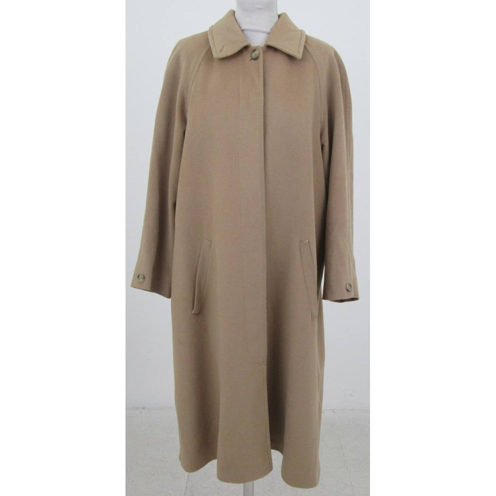 Vintage Jaeger Size:12 camel-coloured wool & cashmere coat | Oxfam GB ...