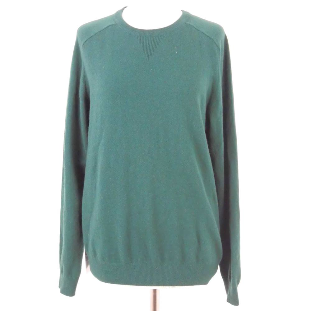 Pure Collection Size S Forest Green Cashmere Jumper | Oxfam GB | Oxfam ...