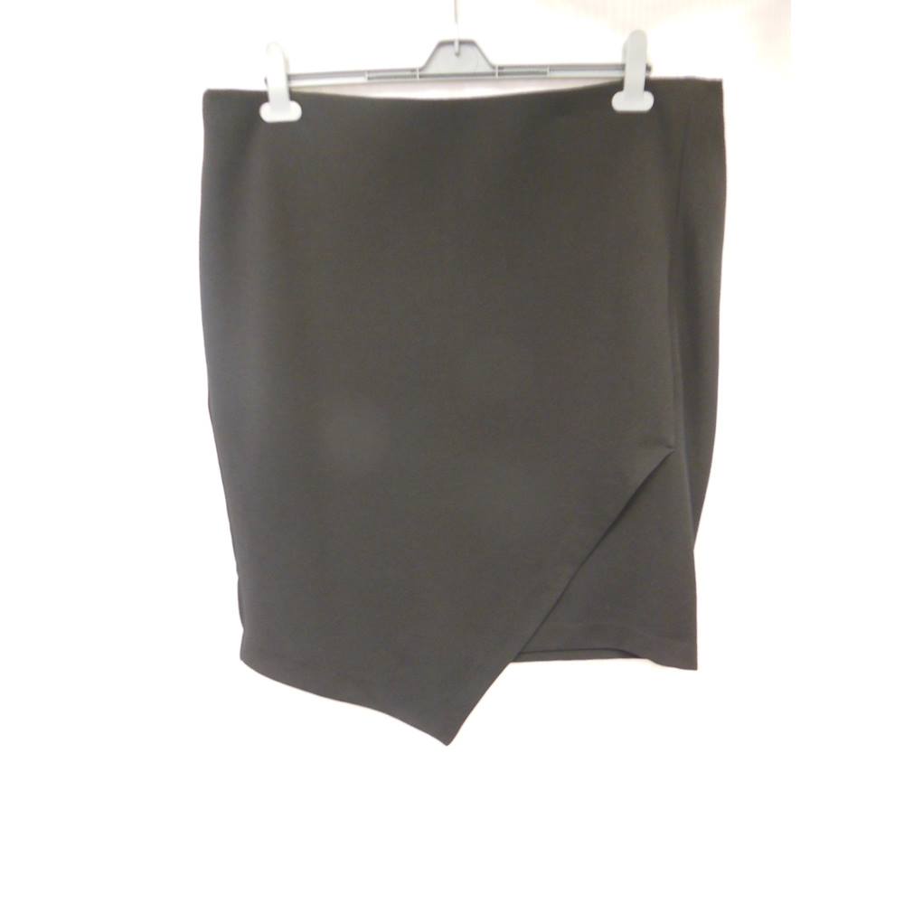 M&S Collection Women's Black Stretchy Skirt - Size 22 Regular M&S Marks ...