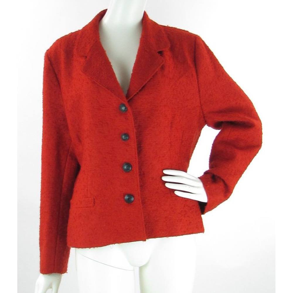 VINTAGE Jake - Size: 16 - Red - Wool & Mohair Suit Jacket | Oxfam GB ...